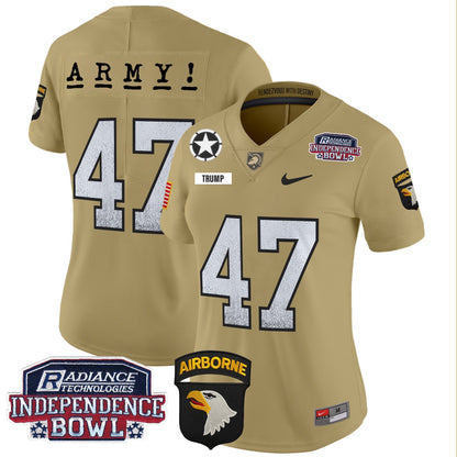 Women's Army Black Knights Independence Bowl Patch 2024 Vapor Limited Jersey - All Stitched