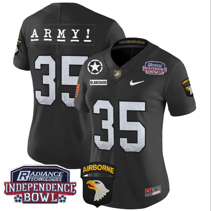 Women's Army Black Knights Independence Bowl Patch 2024 Vapor Limited Jersey - All Stitched