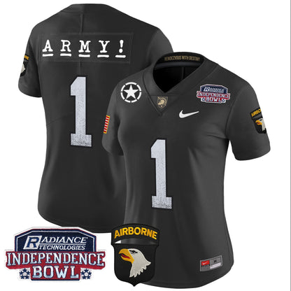 Women's Army Black Knights Independence Bowl Patch 2024 Vapor Limited Jersey - All Stitched