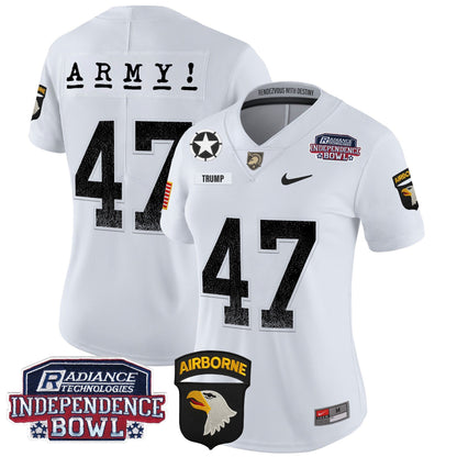 Women's Army Black Knights Independence Bowl Patch 2024 Vapor Limited Jersey - All Stitched