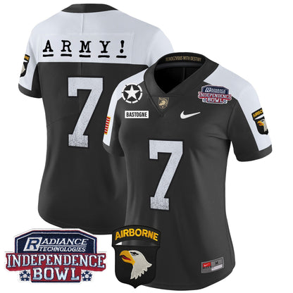 Women's Army Black Knights Independence Bowl Patch 2024 Vapor Limited Jersey - All Stitched