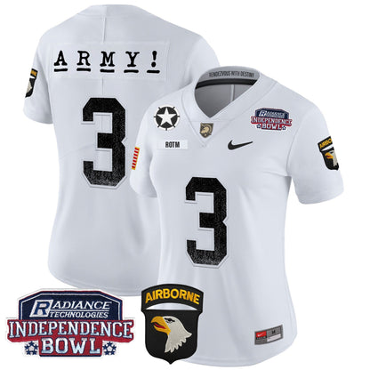 Women's Army Black Knights Independence Bowl Patch 2024 Vapor Limited Jersey - All Stitched