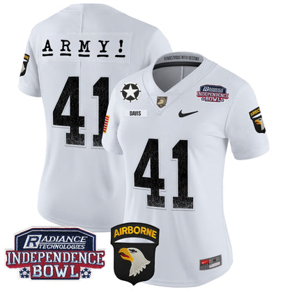 Women's Army Black Knights Independence Bowl Patch 2024 Vapor Limited Jersey - All Stitched