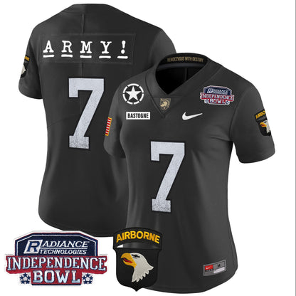 Women's Army Black Knights Independence Bowl Patch 2024 Vapor Limited Jersey - All Stitched