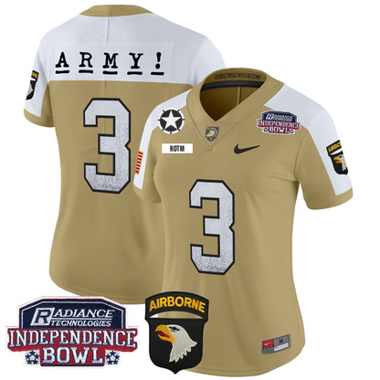 Women's Army Black Knights Independence Bowl Patch 2024 Vapor Limited Jersey - All Stitched