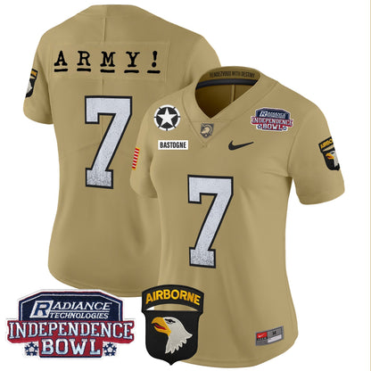 Women's Army Black Knights Independence Bowl Patch 2024 Vapor Limited Jersey - All Stitched