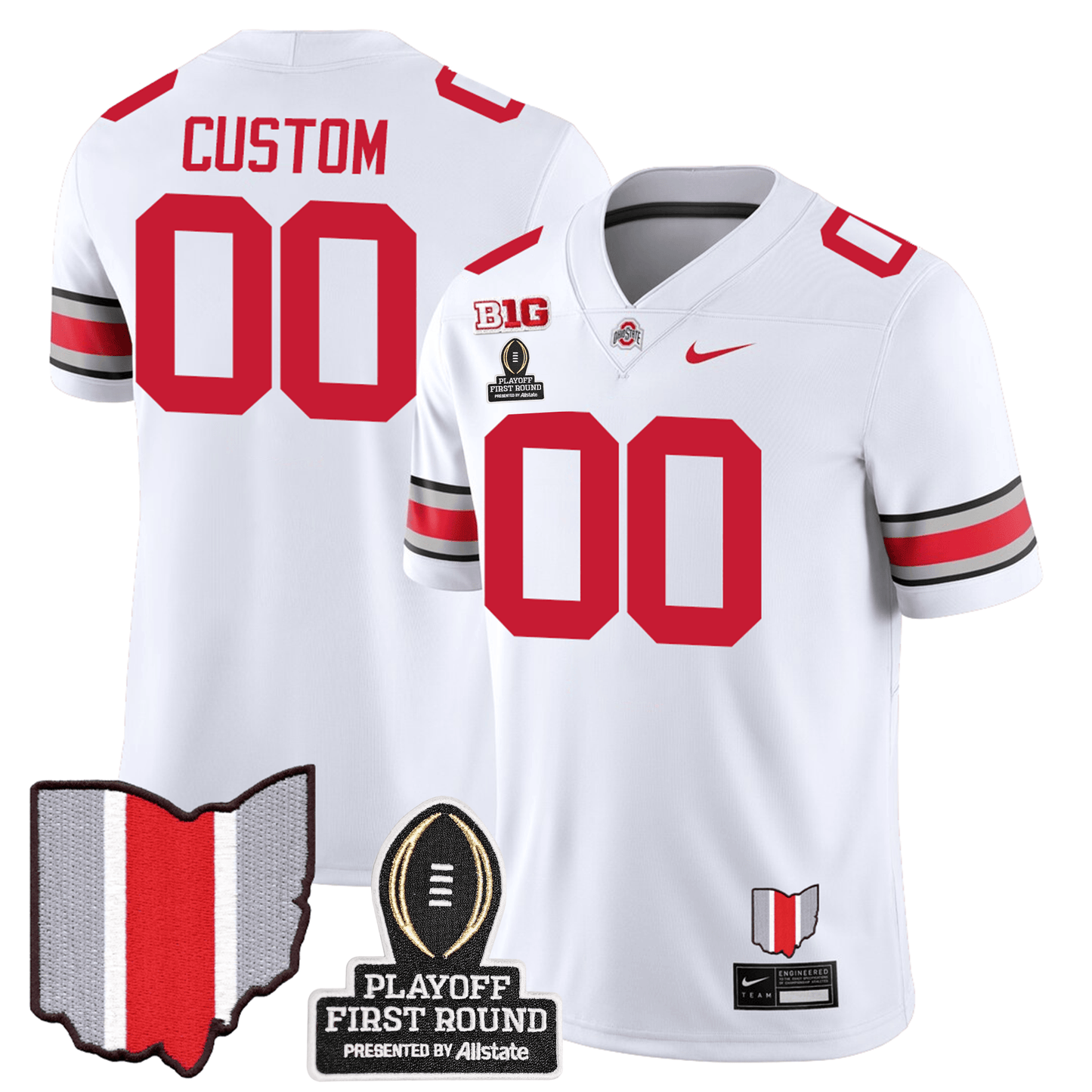 Custom OSU Jersey - CFP First Round Patch