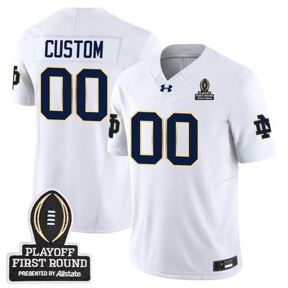 Custom ND 24/25 Jersey - CFP First Round Patch