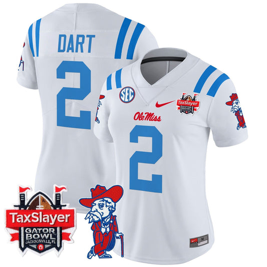 Women's Ole Miss Rebels 2025 Gator Bowl Patch Vapor Limited Jersey - Stitched