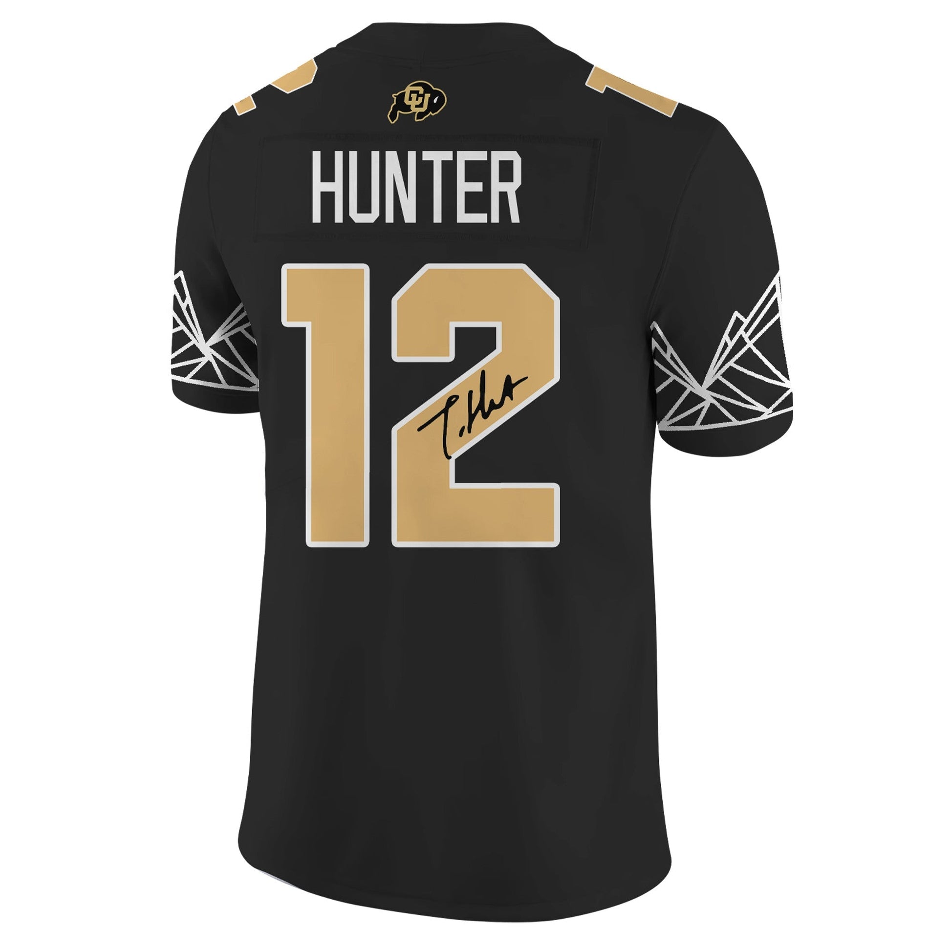 Colorado Buffaloes “Heisman Travis Hunter” With Signature Limited Jersey V4 - Big 12 XII Patch