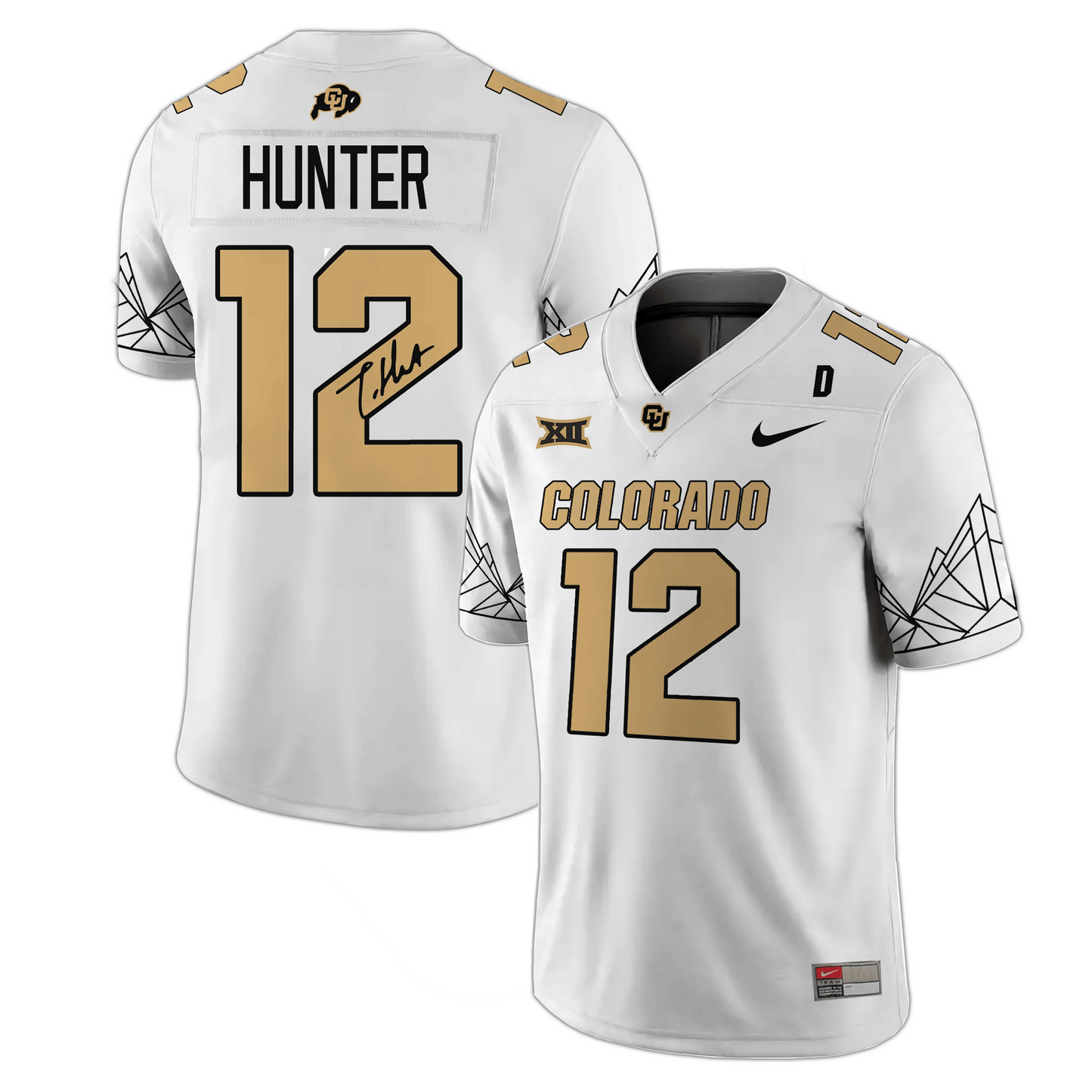 CU “Heisman Travis Hunter” With Signature Limited Jersey V4 - Big 12 XII Patch