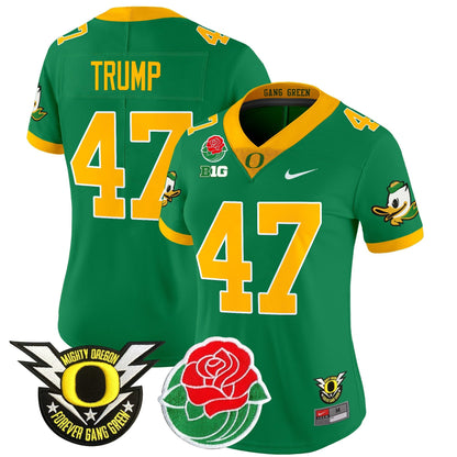 Women's ORE 2025 Rose Bowl Game & BIG Patch Vapor Limited Jersey - All Stitched