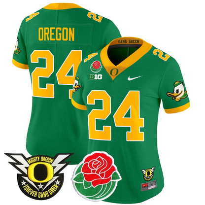 Women's ORE 2025 Rose Bowl Game & BIG Patch Vapor Limited Jersey - All Stitched