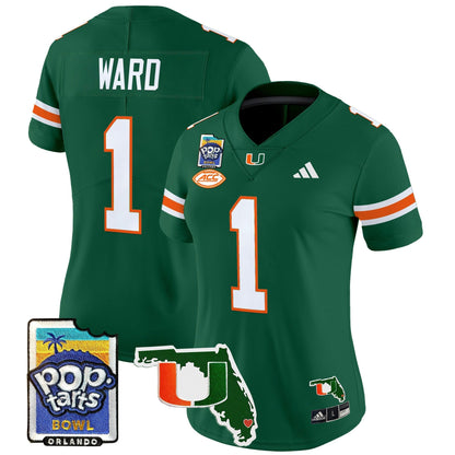 Women's MIA 2025 PopTarts Bowl Patch Vapor Limited Jersey - All Stitched