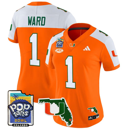 Women's MIA 2025 PopTarts Bowl Patch Vapor Limited Jersey - All Stitched