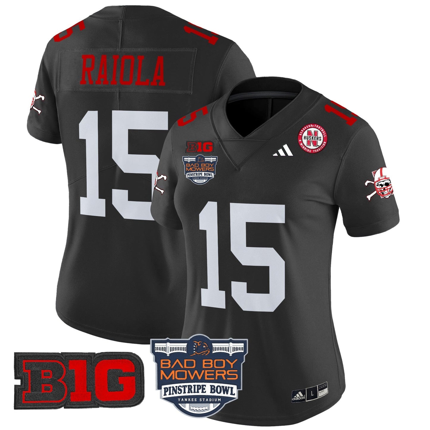 Women's NEB 2025 Pinstripe Bowl Patch Vapor Limited Jersey - All Stitched