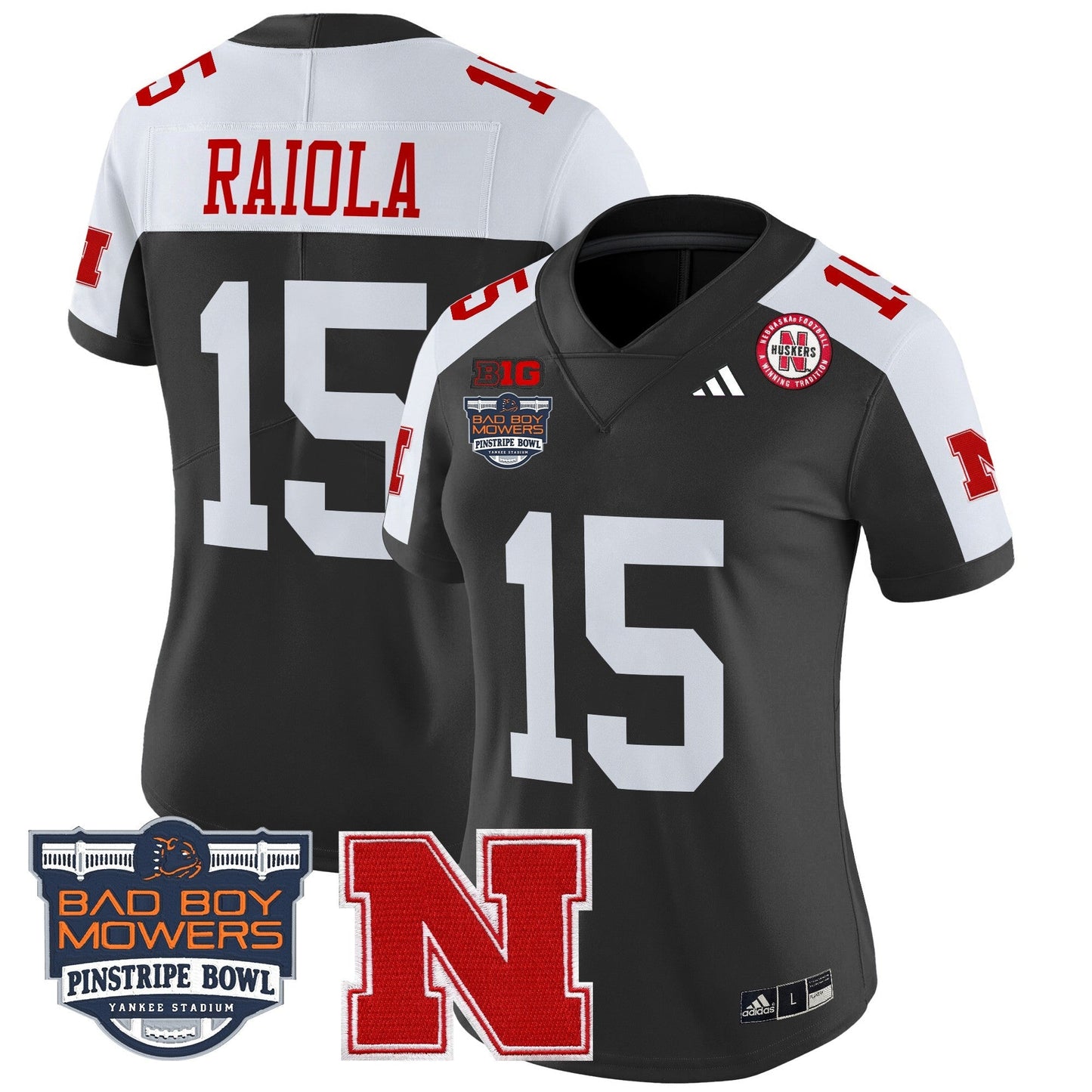 Women's NEB 2025 Pinstripe Bowl Patch Vapor Limited Jersey - All Stitched