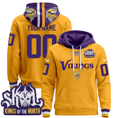 Minnesota Vikings 2025 Custom Pullover Hoodie V3