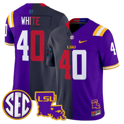 LSU Tiger Split Vapor Limited Jersey - All Stitched