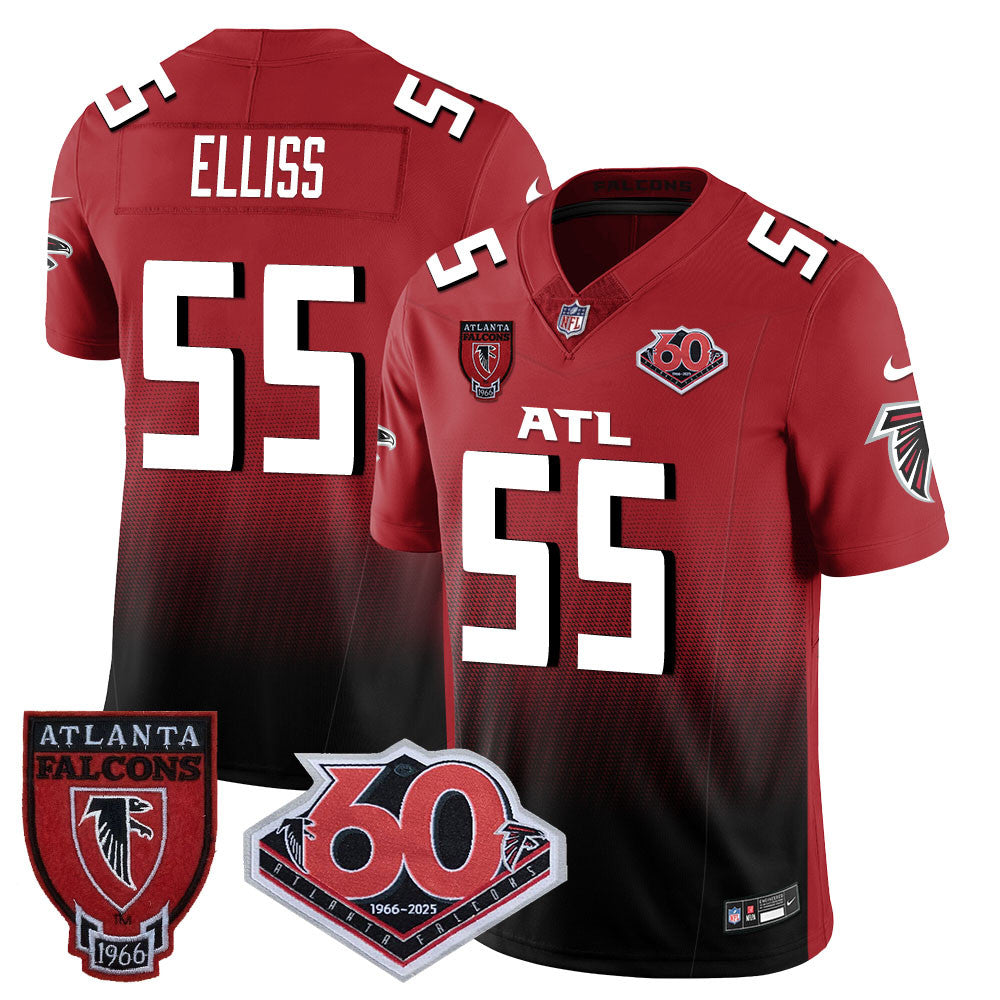 Men's Atlanta Falcons 60th Season Vapor Limited Jersey - All Stitched