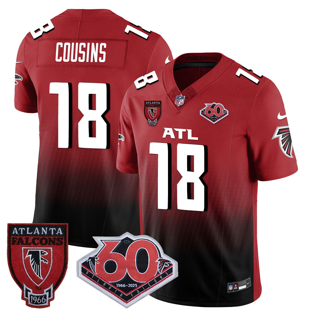 Men's Atlanta Falcons 60th Season Vapor Limited Jersey - All Stitched