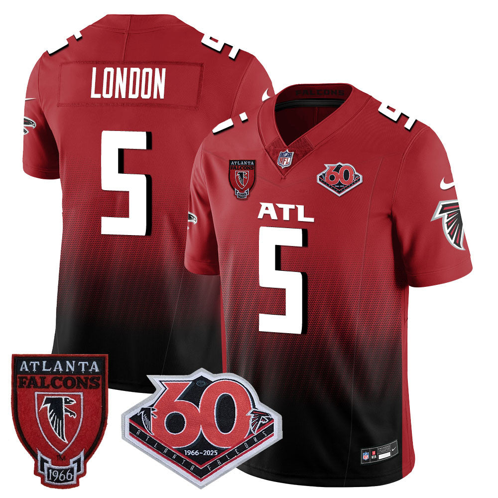 Men's Atlanta Falcons 60th Season Vapor Limited Jersey - All Stitched