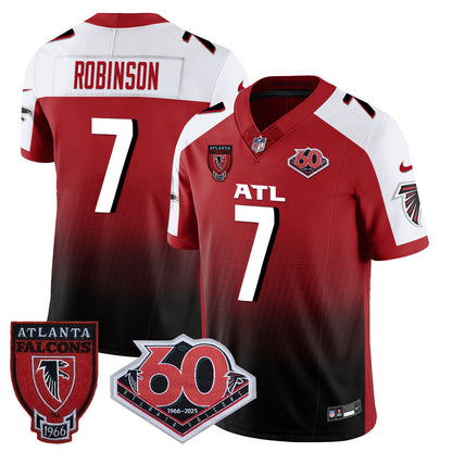 Men's Atlanta Falcons 60th Season Vapor Limited Jersey - All Stitched