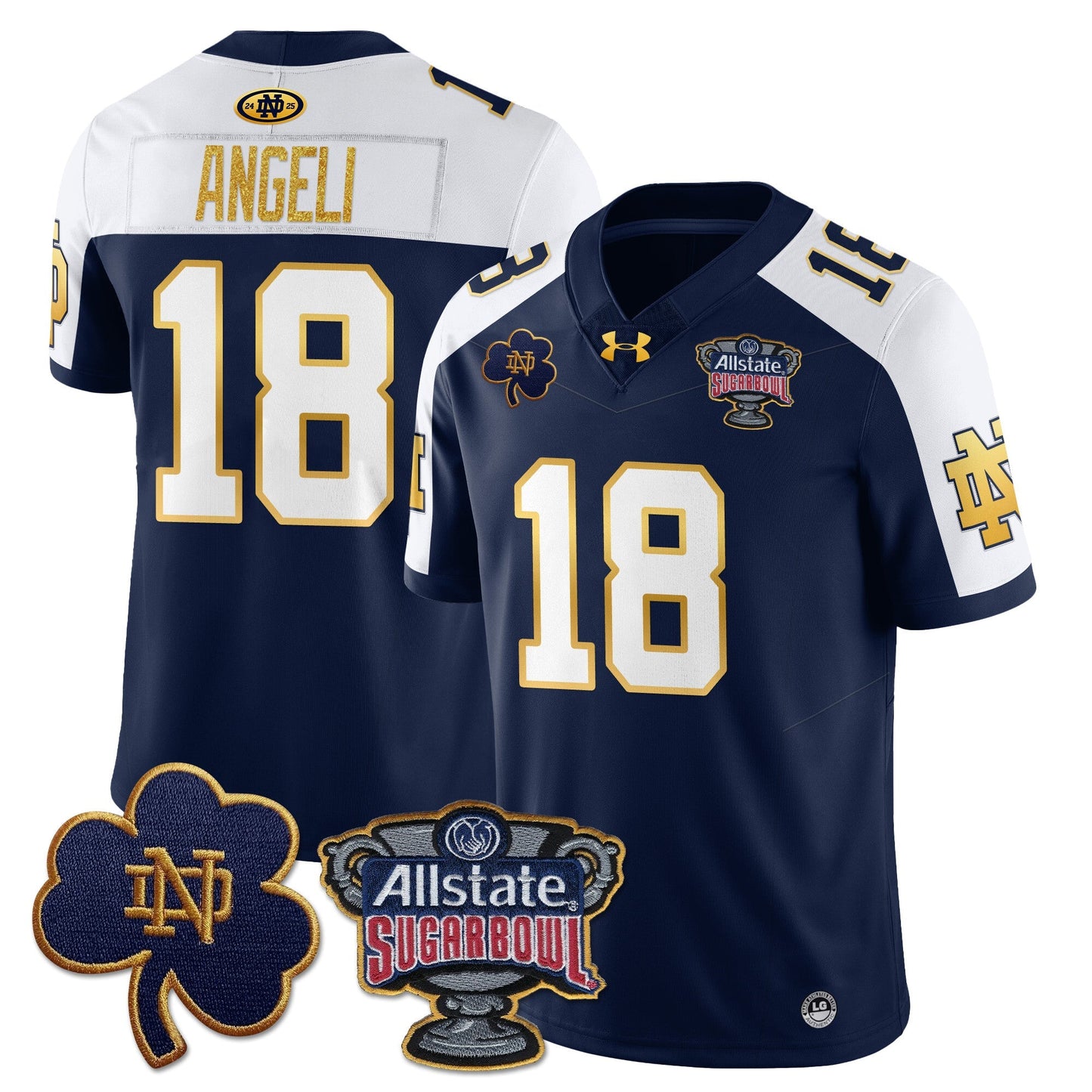 ND Allstate Sugar Bowl Jersey - All Stitched
