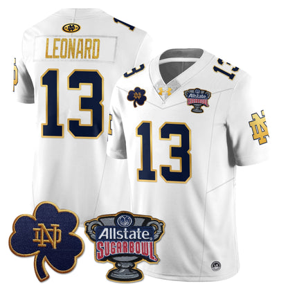 Men's Notre Dame Fighting Irish Allstate Sugar Bowl Jersey - All Stitched