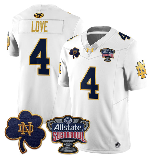 Men's Notre Dame Fighting Irish Allstate Sugar Bowl Jersey - All Stitched