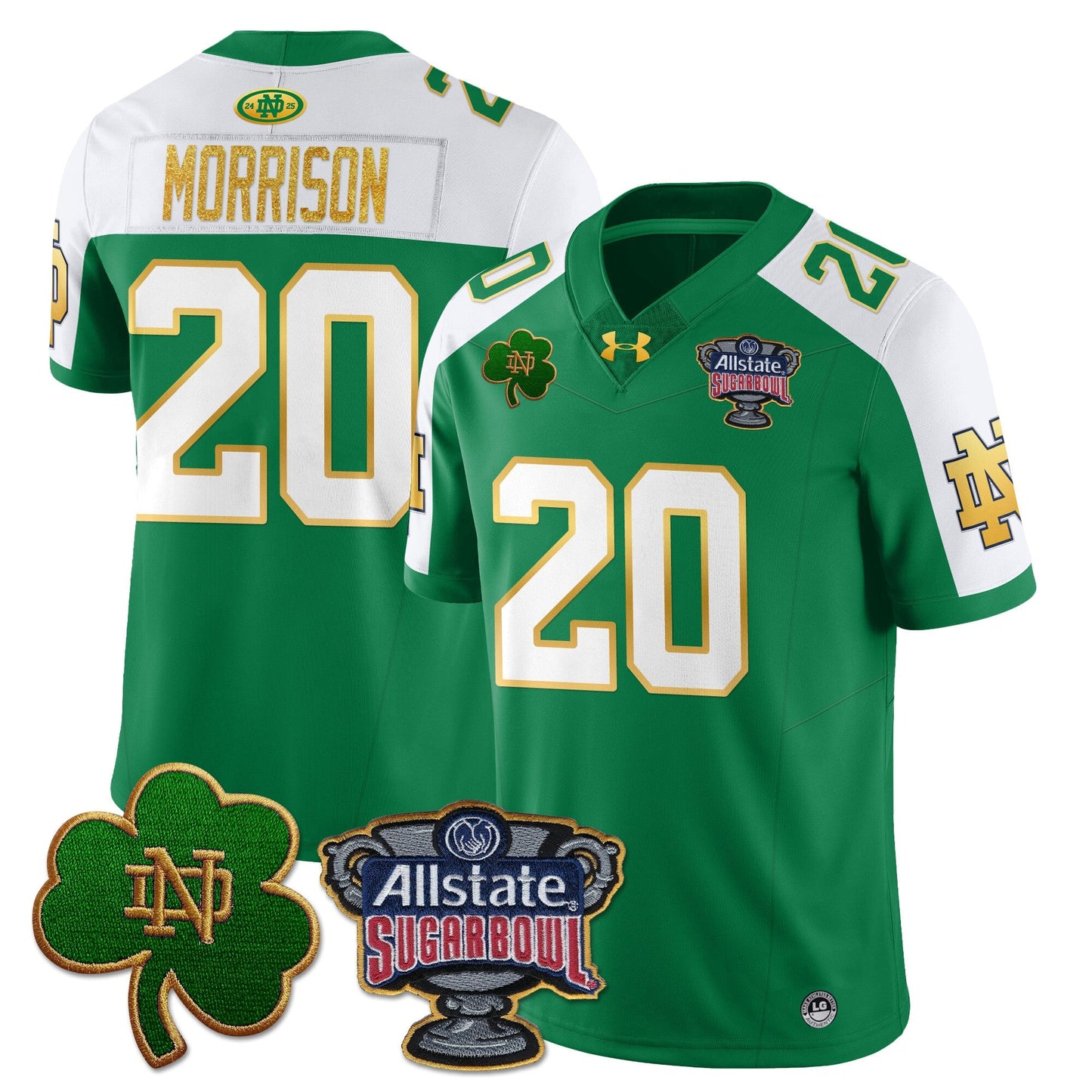 ND Allstate Sugar Bowl Jersey - All Stitched