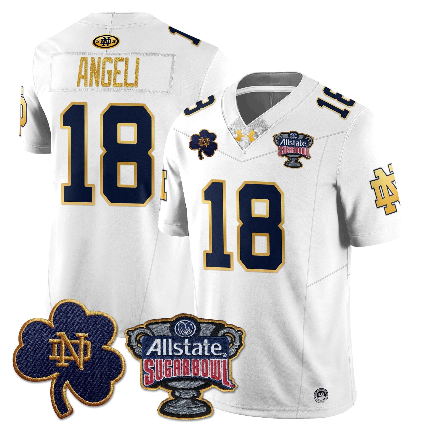 ND Allstate Sugar Bowl Jersey - All Stitched