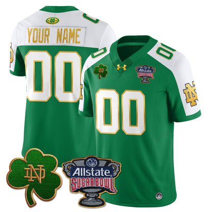 Custom ND Allstate Sugar Bowl Jersey - All Stitched