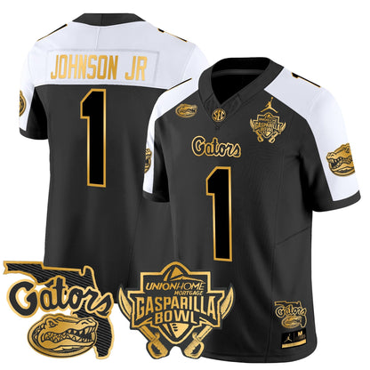 UF 2024 Gasparilla Bowl Patch Gold Vapor Limited Jersey - All Stitched