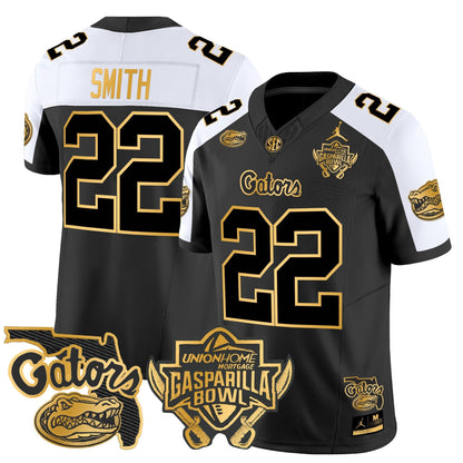 UF 2024 Gasparilla Bowl Patch Gold Vapor Limited Jersey - All Stitched