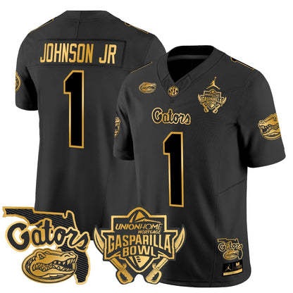 UF 2024 Gasparilla Bowl Patch Gold Vapor Limited Jersey - All Stitched