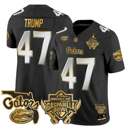 UF 2024 Gasparilla Bowl Patch Gold Vapor Limited Jersey - All Stitched