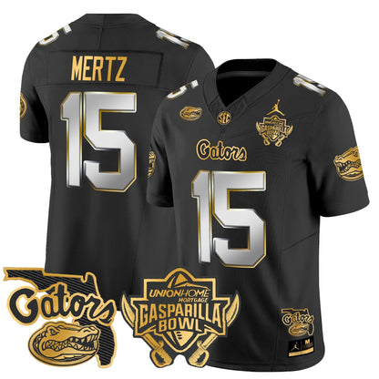 UF 2024 Gasparilla Bowl Patch Gold Vapor Limited Jersey - All Stitched