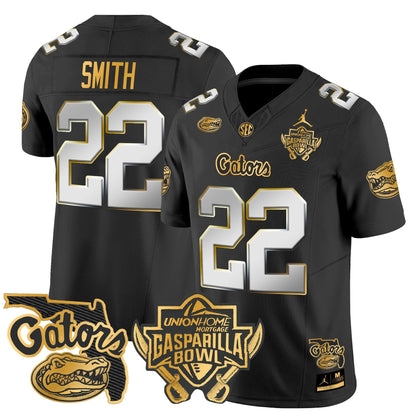 UF 2024 Gasparilla Bowl Patch Gold Vapor Limited Jersey - All Stitched