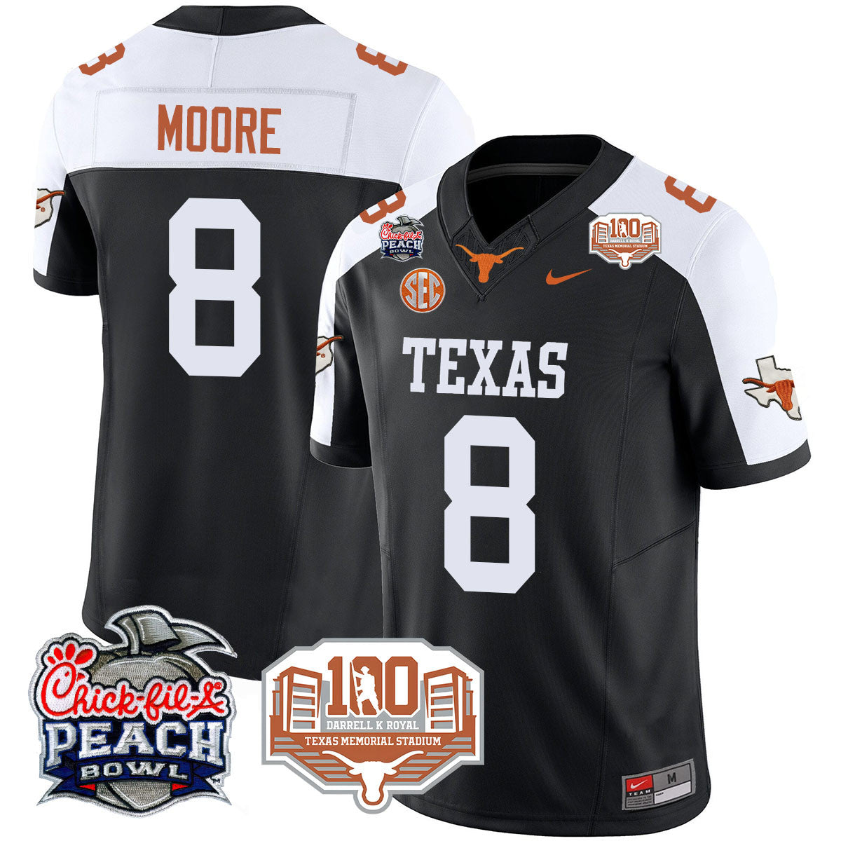 TEX 2024 Chick-fil-A Peach Bowl Jersey - All Stitched