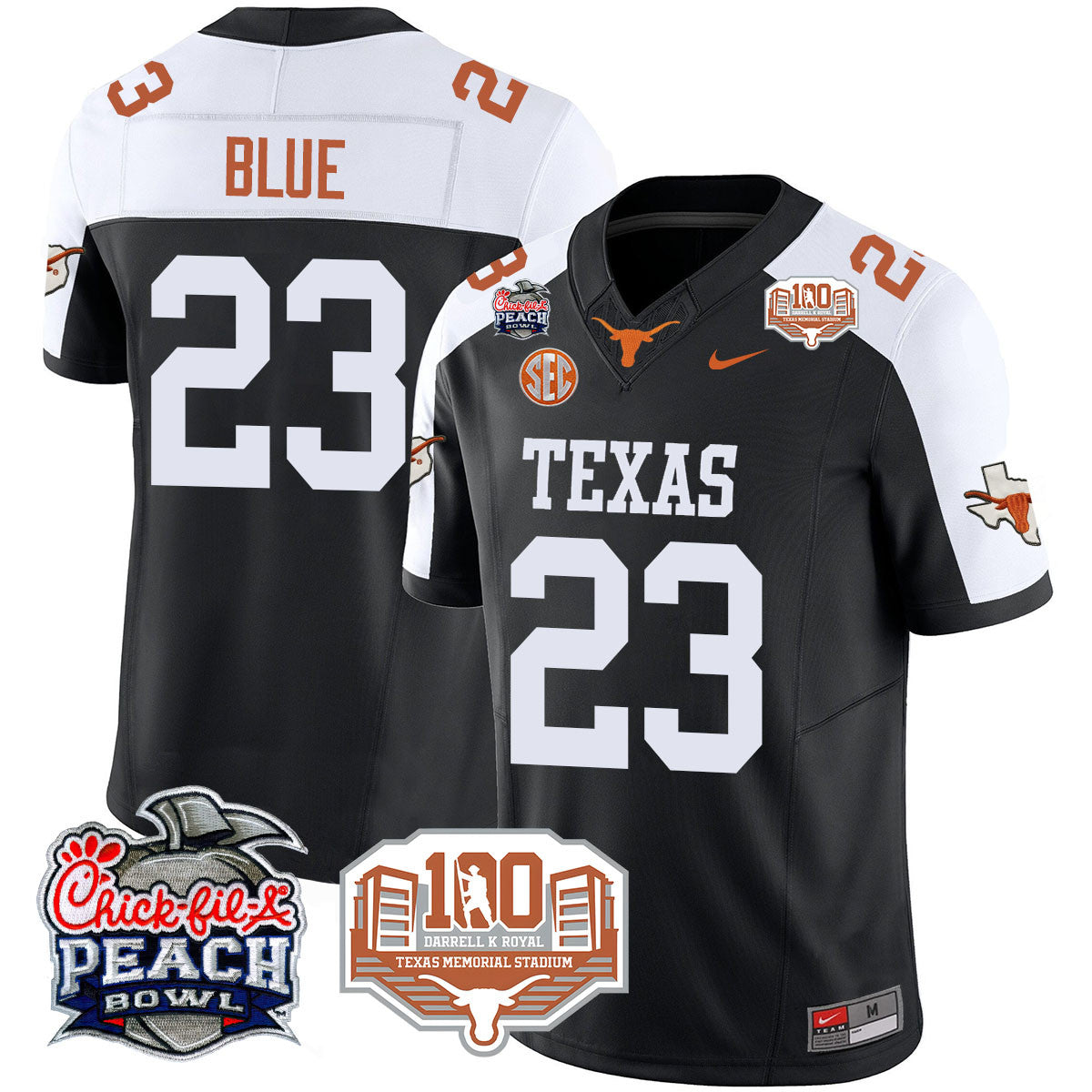 TEX 2024 Chick-fil-A Peach Bowl Jersey - All Stitched