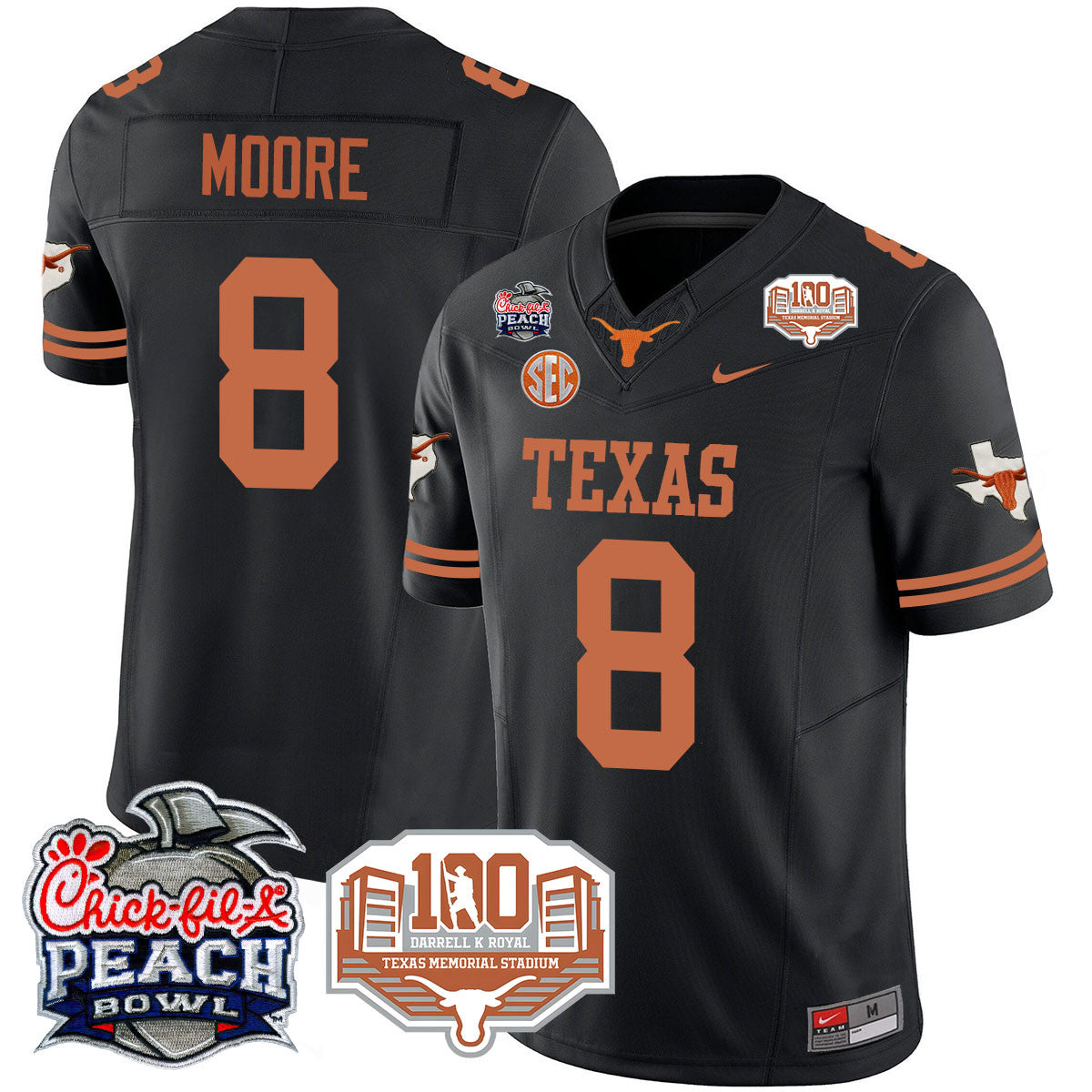 TEX 2024 Chick-fil-A Peach Bowl Jersey - All Stitched