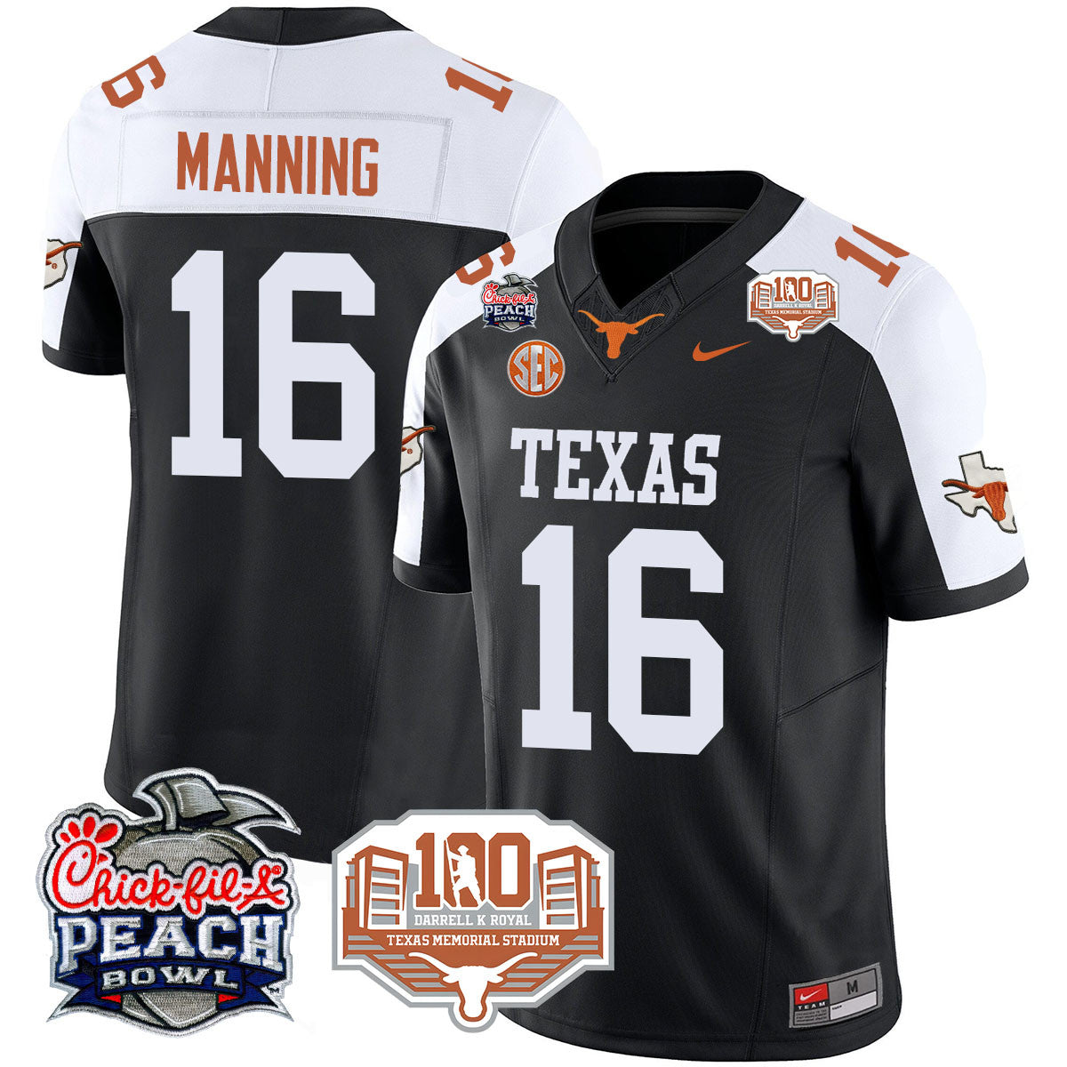 TEX 2024 Chick-fil-A Peach Bowl Jersey - All Stitched