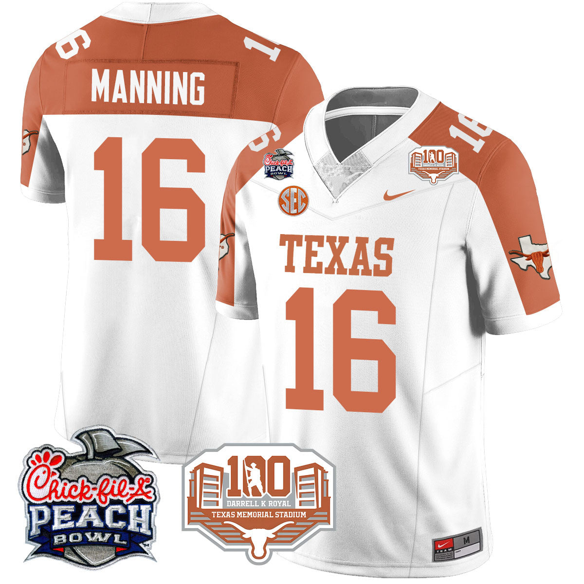 TEX 2024 Chick-fil-A Peach Bowl Jersey - All Stitched