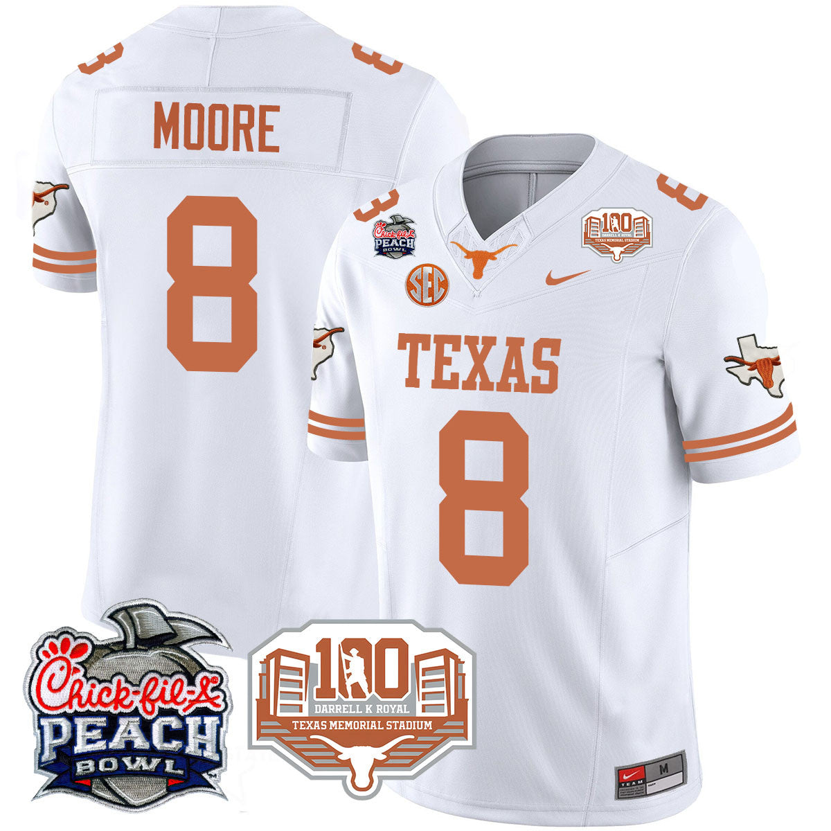 TEX 2024 Chick-fil-A Peach Bowl Jersey - All Stitched
