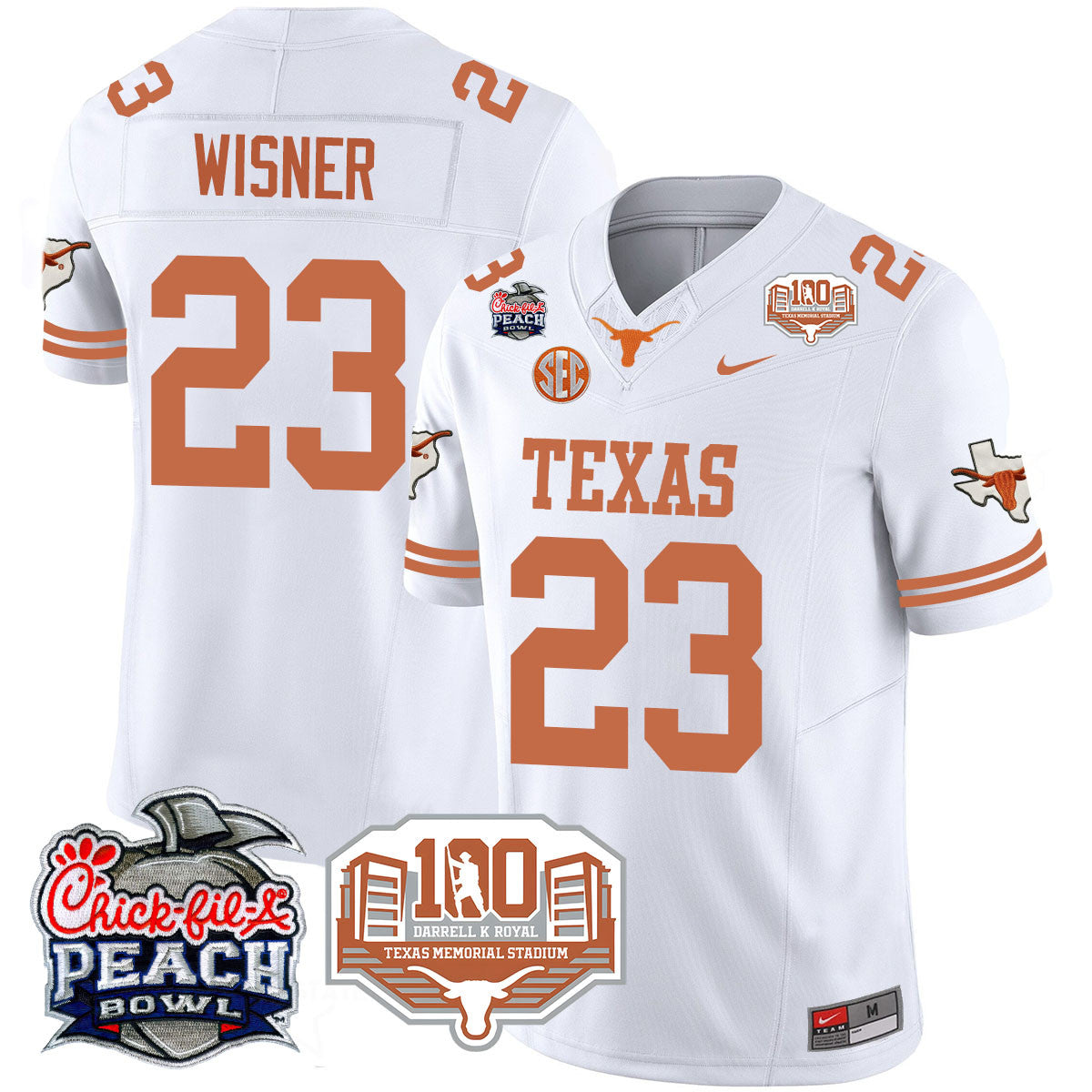 TEX 2024 Chick-fil-A Peach Bowl Jersey - All Stitched