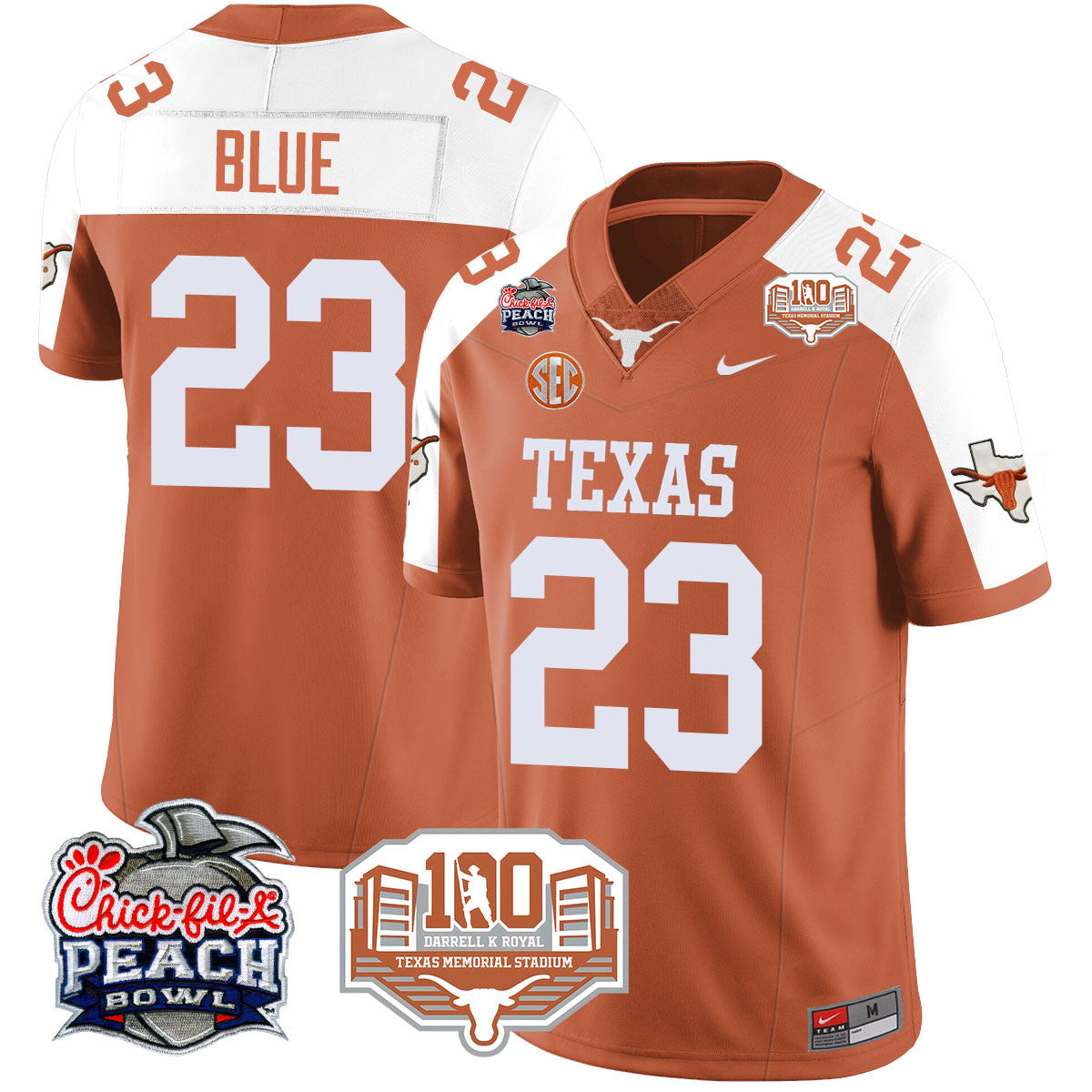 TEX 2024 Chick-fil-A Peach Bowl Jersey - All Stitched