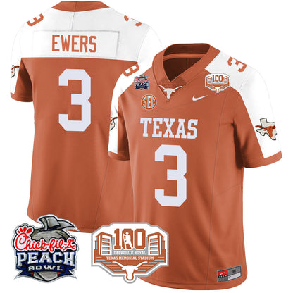 TEX 2024 Chick-fil-A Peach Bowl Jersey - All Stitched
