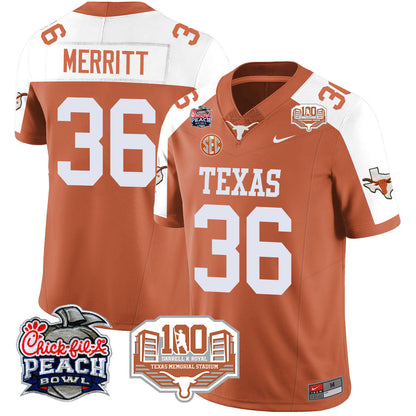 TEX 2024 Chick-fil-A Peach Bowl Jersey - All Stitched