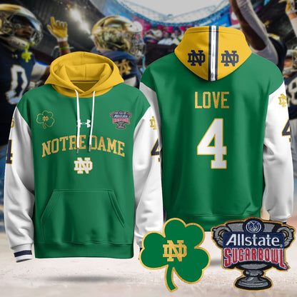 Notre Dame Fighting Irish Allstate Sugar Bowl Hoodie - All Stitched